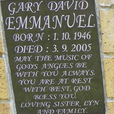 EMMANUEL Gary David 1946-2005