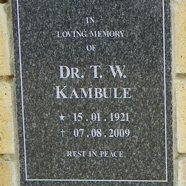 KAMBULE T.W. 1921-2009