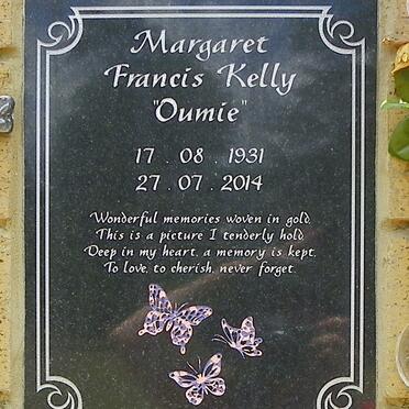 KELLY Margaret Francis 1931-2014