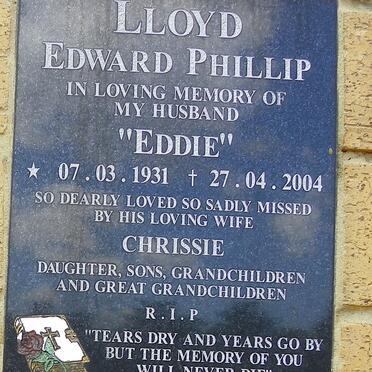 LLOYD Edward Phillip 1931-2004