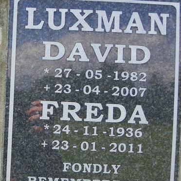 LUXMAN David 1982-2007 :: LUXMAN Freda 1936-2011
