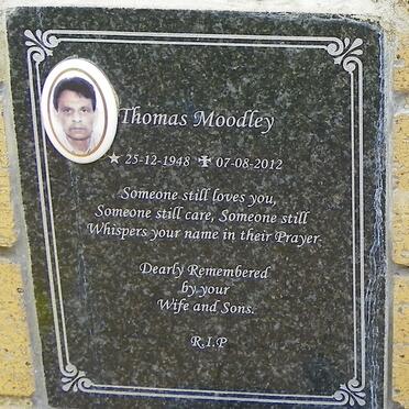 MOODLEY Thomas 1948-2012