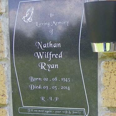 RYAN Nathan Wilfred 1943-2014