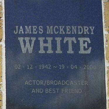WHITE James McKendry 1942-2006