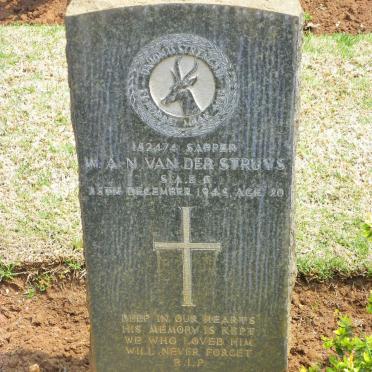 STRUYS W.A.N., van der -1945