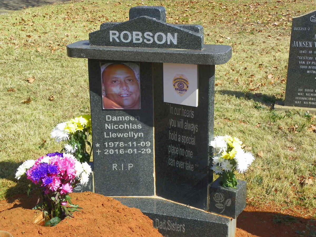 ROBSON Dameen Nicohlas Llewellyn 1978-2016