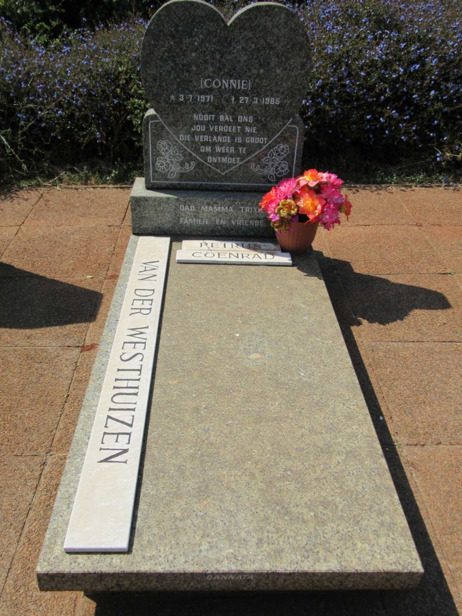 WESTHUIZEN Petrus Coenrad, van der 1971-1985