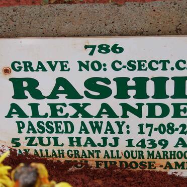 ALEXANDER Rashid -2018