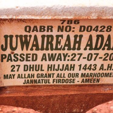 ADAMS Juwaireah -2022