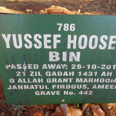 BIN Yussef Hoosen -2010