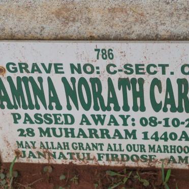 CARRIM Amina Norath -2018