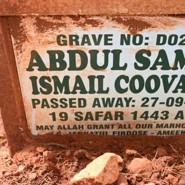 COOVADIE Abdul Samad Ismail -2021