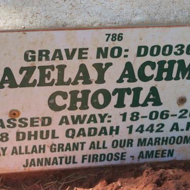 CHOTIA Fazelay Achmet -2021