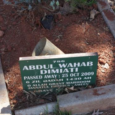 DIMIATI Abdul Wahab -2009