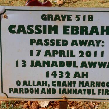 EBRAHIM Cassim -2011