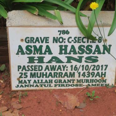 HANS Asma Hassan -2017