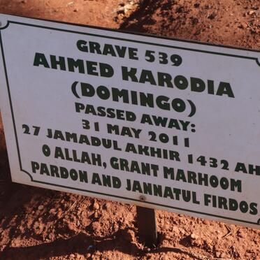 KARODIA Ahmed -2011