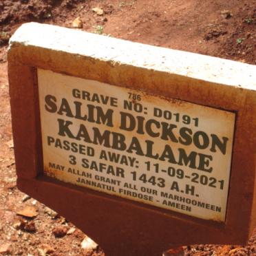 KAMBALAME Salim Dickson -2021