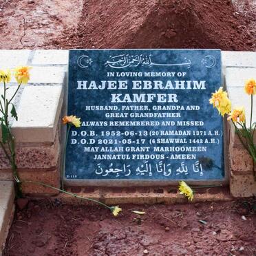 KAMFER Hajee Ebrahim 1952-2021