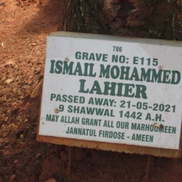 LAHIER Ismail Mohammed -2021