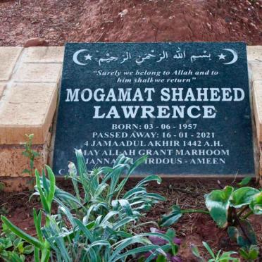 LAWRENCE Mogamat Shaheed 1957-2021