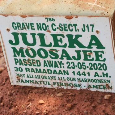 MOOSAJEE Juleka -2020