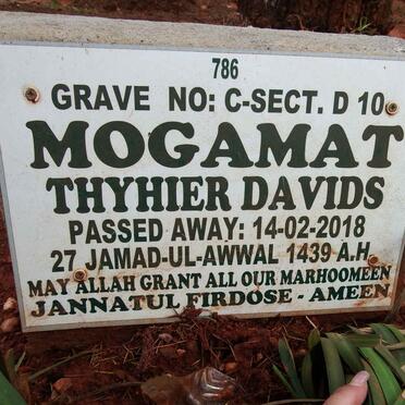 MOGAMAT Thyhier Davids -2018