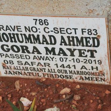 MAYET Mohummad Ahmed Gora -2019