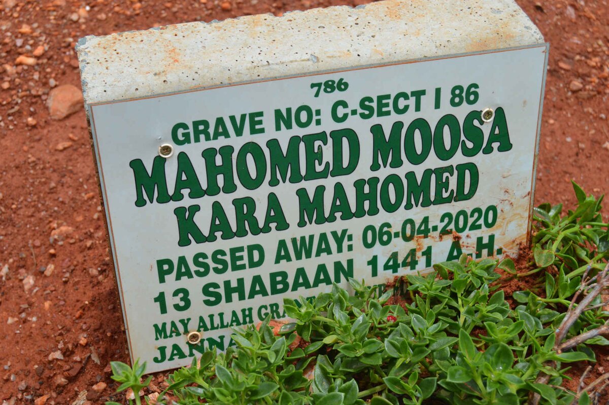 MAHOMED Mahomed Moosa Kara -2020