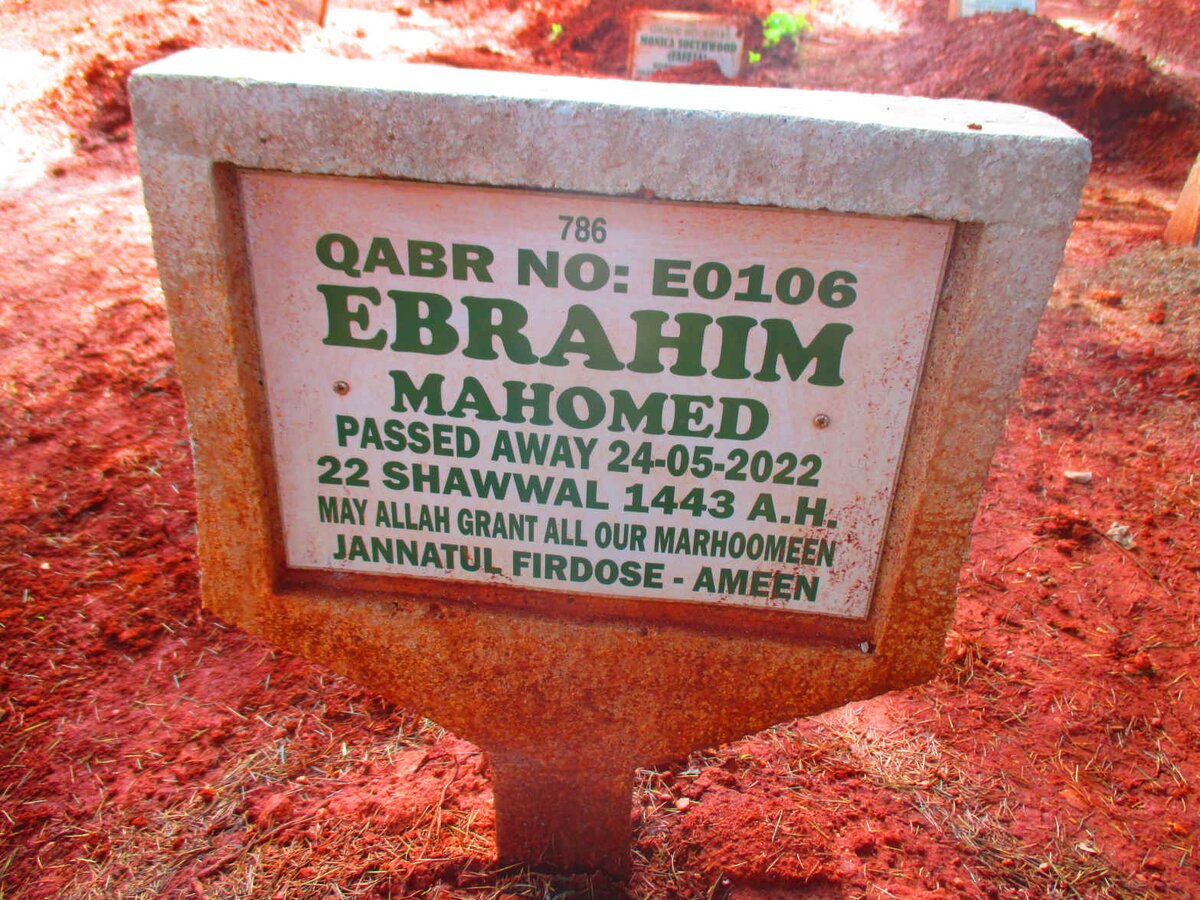 MAHOMED Ebrahim -2022