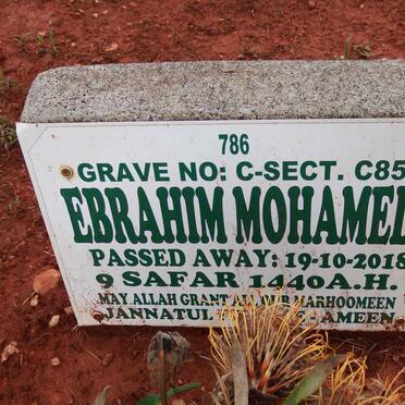 MOHAMED Ebrahim -2018