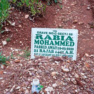 MOHAMMED Rabia -2020