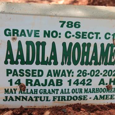 MOHAMED Aadila -2021