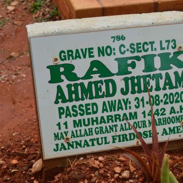 RAFIK Ahmed Jhetam -2020