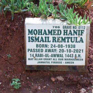 REMTULA Mohamed Hanif Ismail 1938-2021