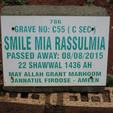 RASSULMIA Smile Mia -2015