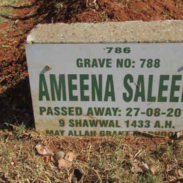 SALEEM Ameena -2012