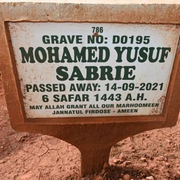 SABRIE Mohamed Yusuf -2021