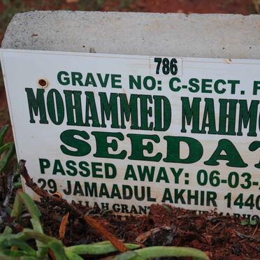 SEEDAT Mohammed Mahmood -2019