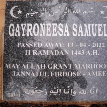 SAMUELS Gayroneesa -2022