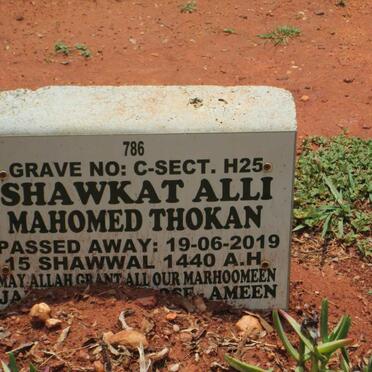 THOKAN Shawkat Alli Mahomed -2019