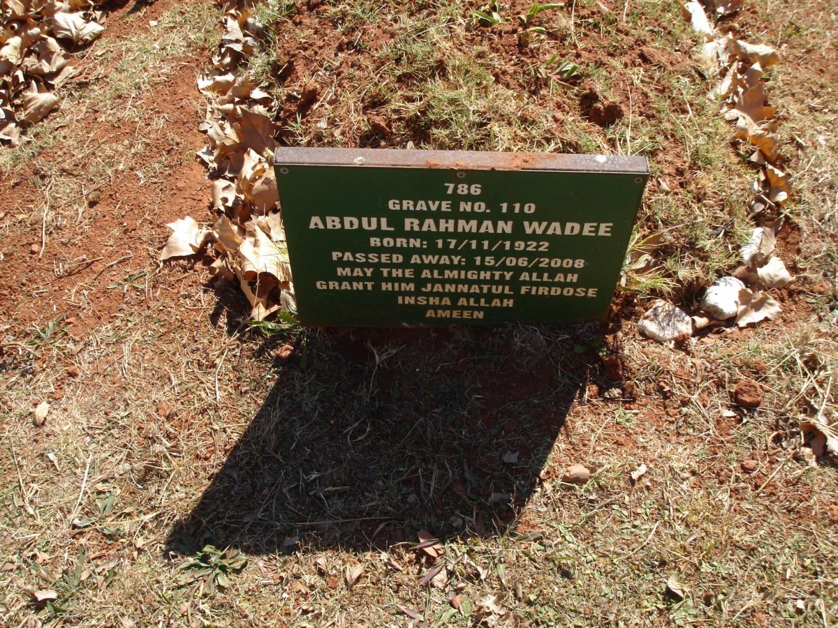 WADEE Abdul Rahman 1922-2008