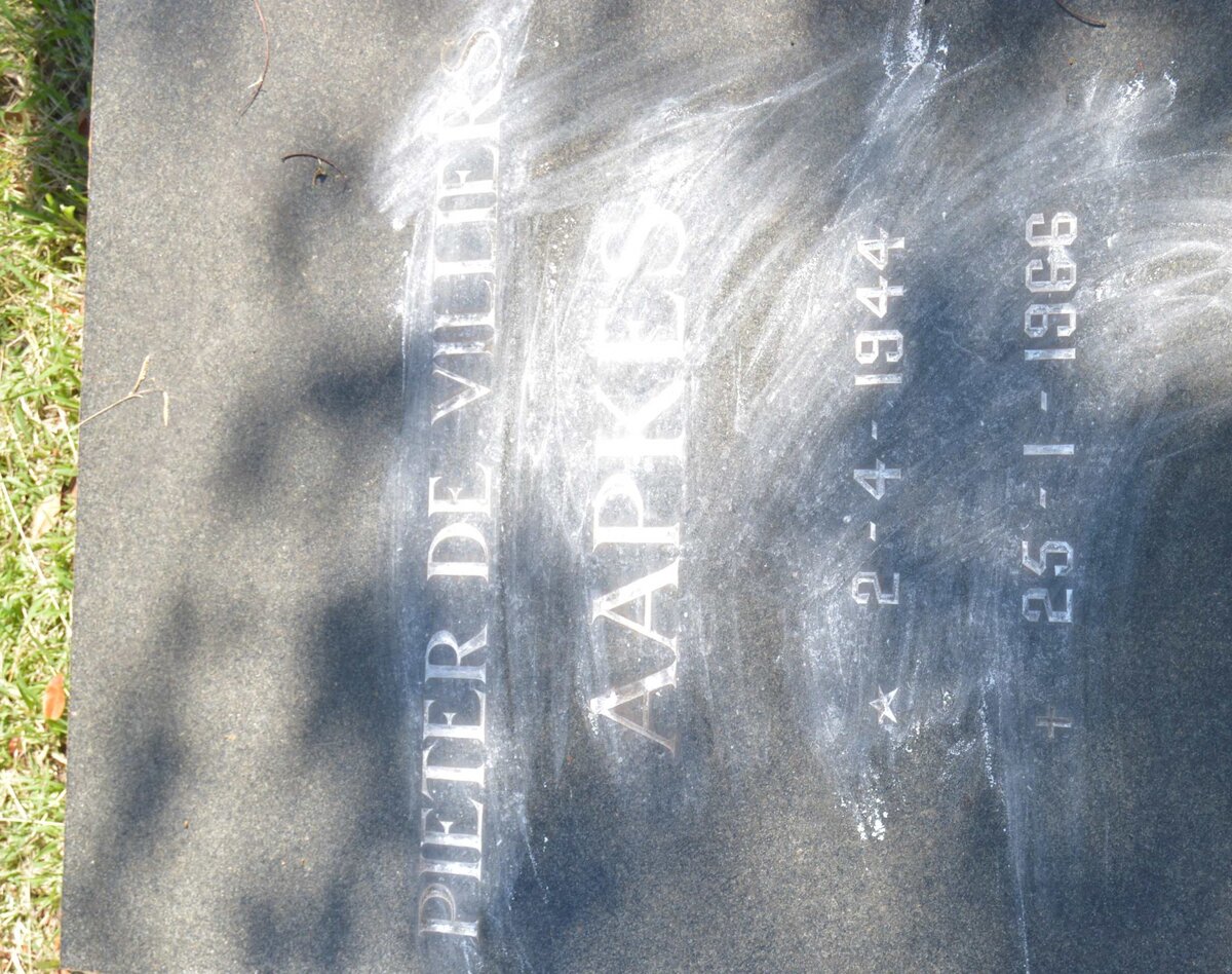 AAPKES Pieter De Villiers 1944-1966
