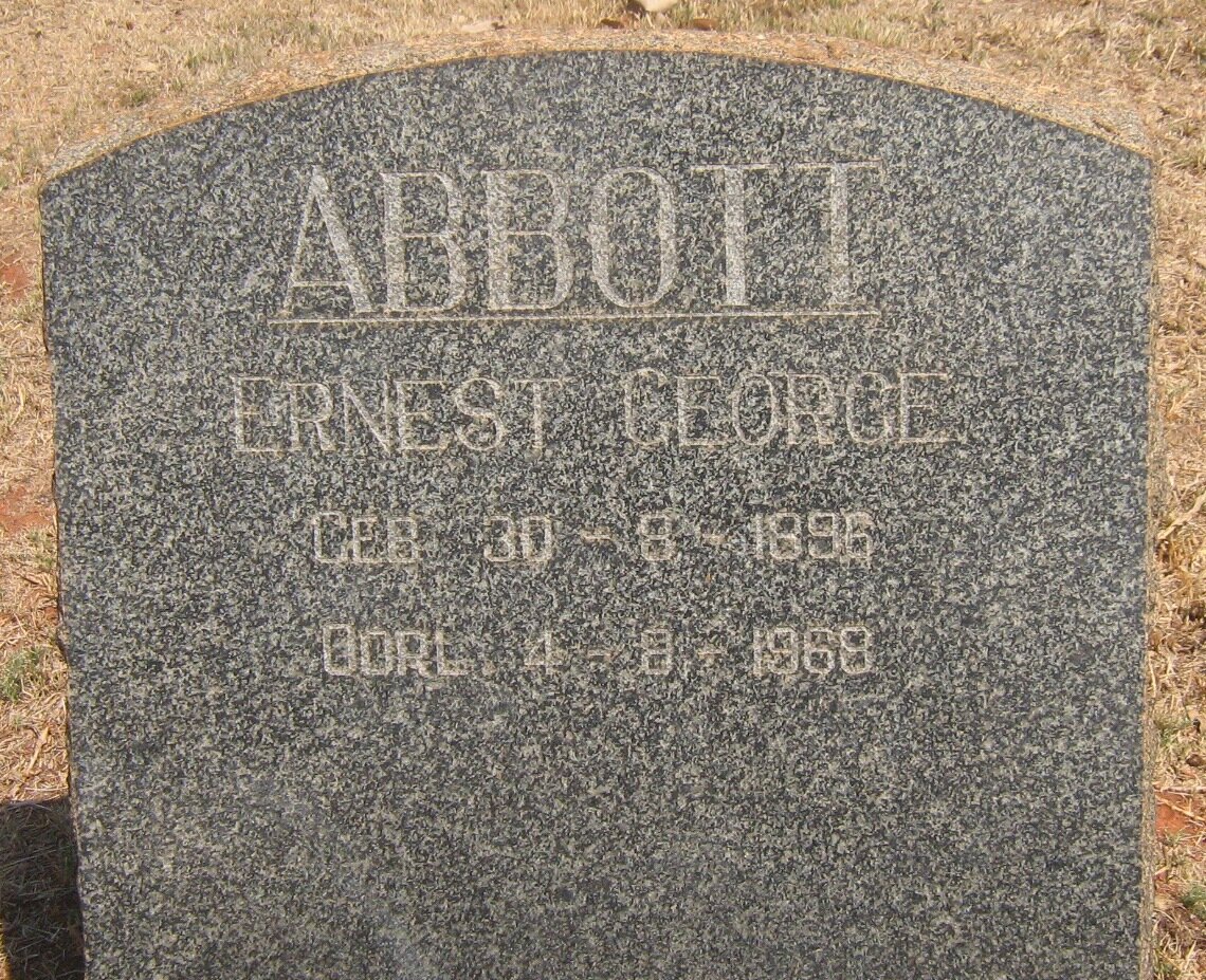 ABBOTT Ernest George 1896-1969