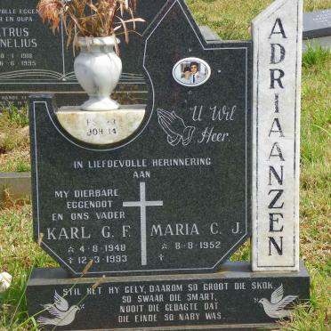ADRIAANZEN Karl G.F. 1948-1993 &amp; Maria C.J. 1952-