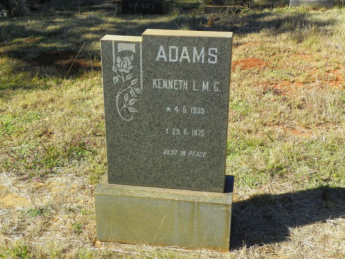 ADAMS Kenneth L.M.C. 1939-1975