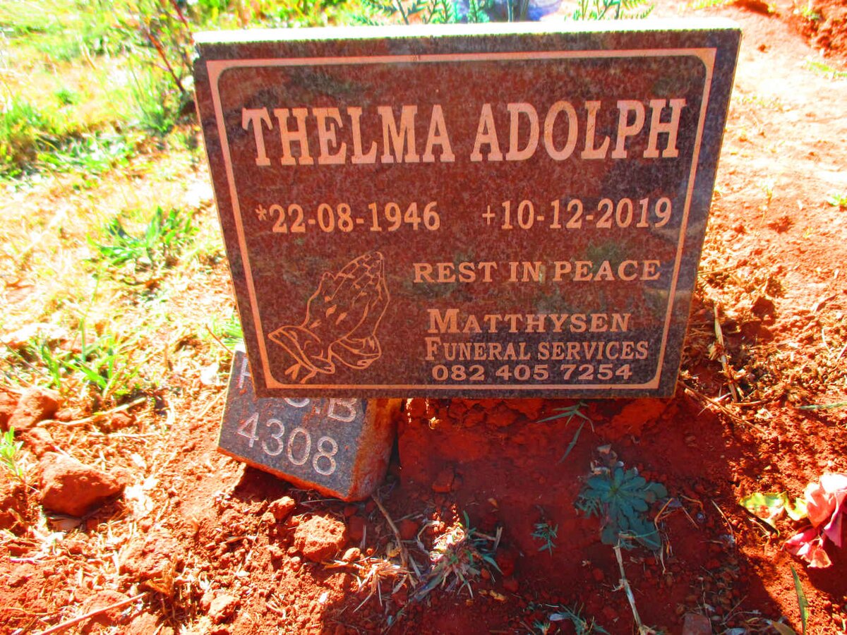 ADOLPH Thelma 1946-2019