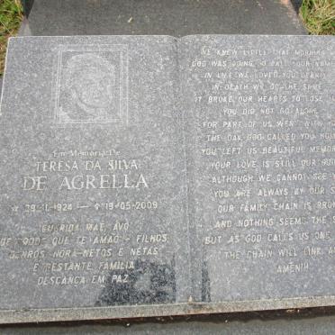 AGRELLA Teresa Da Silva, de 1924-2009