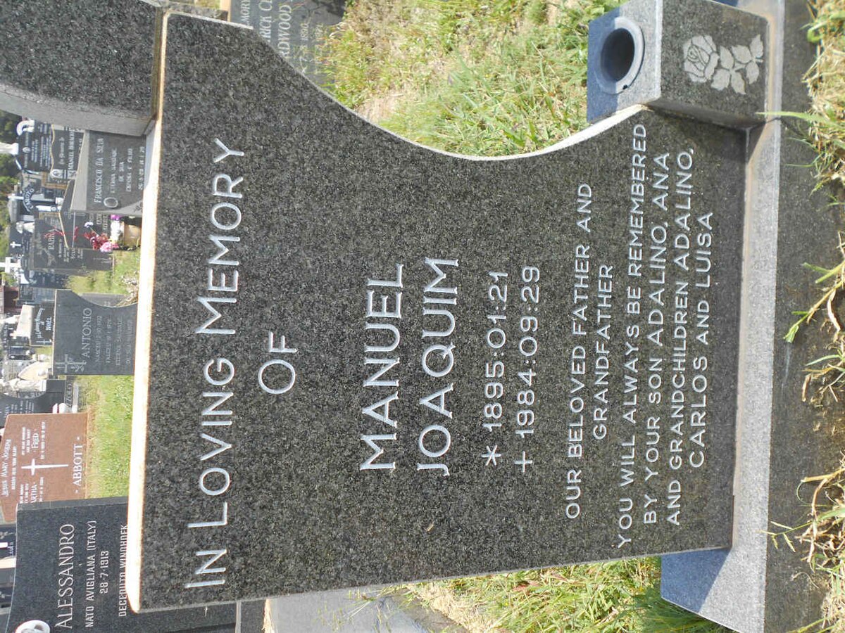 AGRELLA Manuel Joaquim, de 1895-1984 &amp; Margaret Eliza 1903-1969