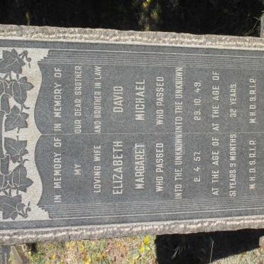 ALLISON David Michael -1949 :: HAMMOND Elizabeth Margaret -1957